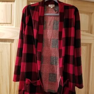 NWOT Buffalo Plaid Duster